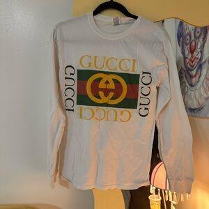 Fake Gucci Long Sleeve Tee